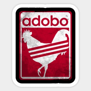 Pinoy Shirt Distressed Chicken Adobo Filipino Shirt Sticker